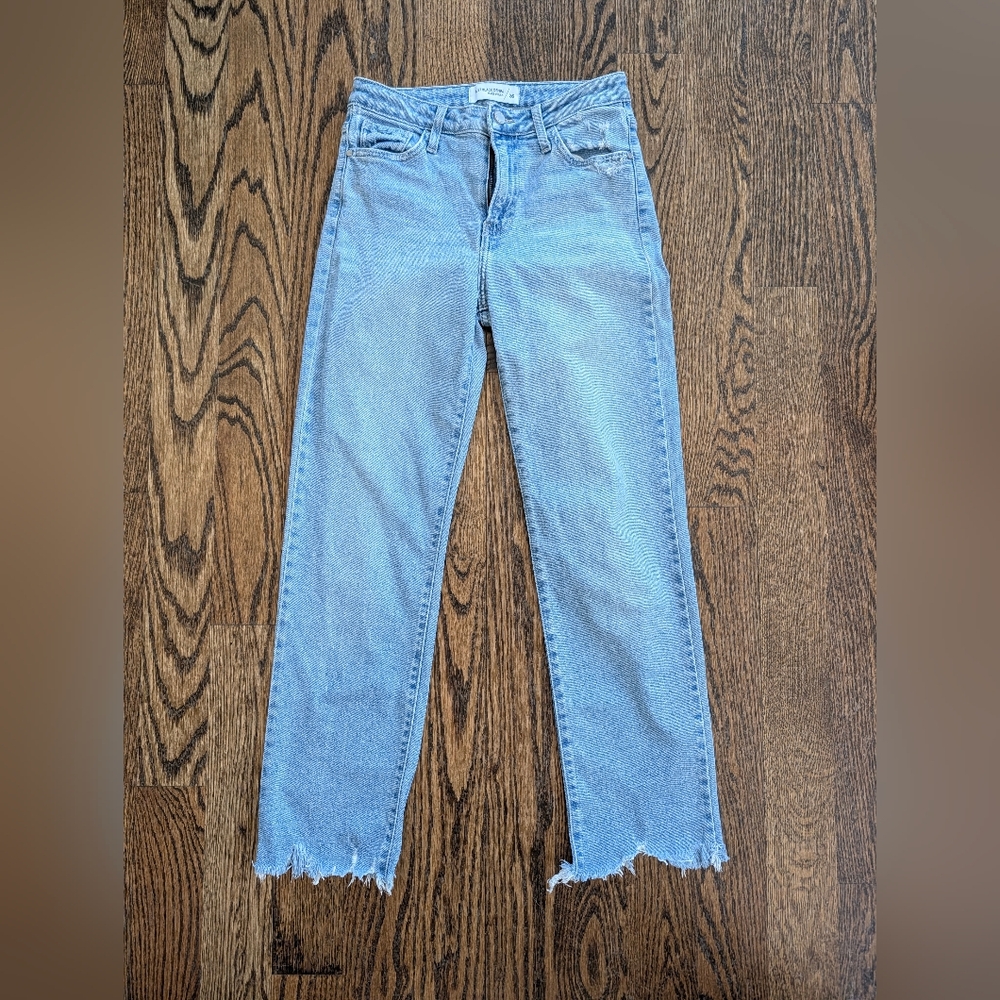 Just Black Light Blue Straight Leg Jeans